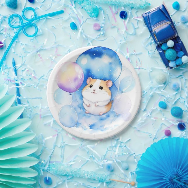 Hamster Birthday Paper Plate (Party)