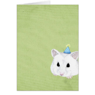 hamster blank card