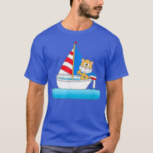 Hamster Boat Captain Sailing T-Shirt