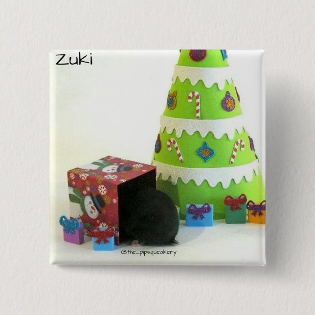 Hamster Butt! 15 Cm Square Badge (Front)