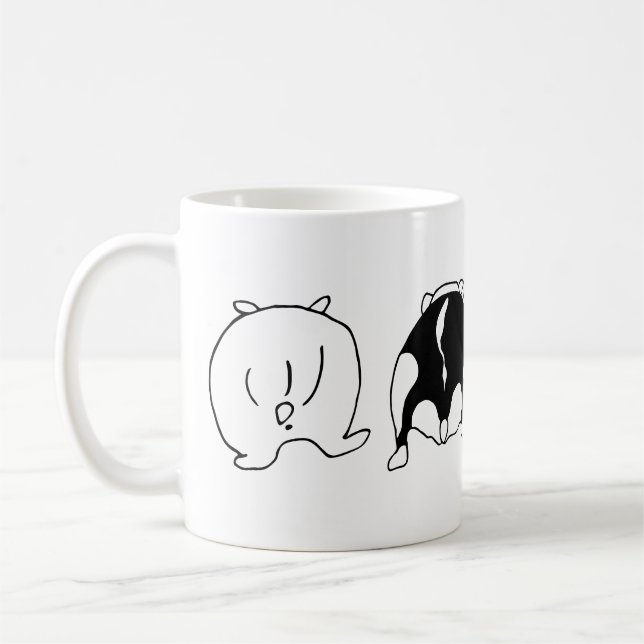 Hamster Butts Coffee Mug (Left)