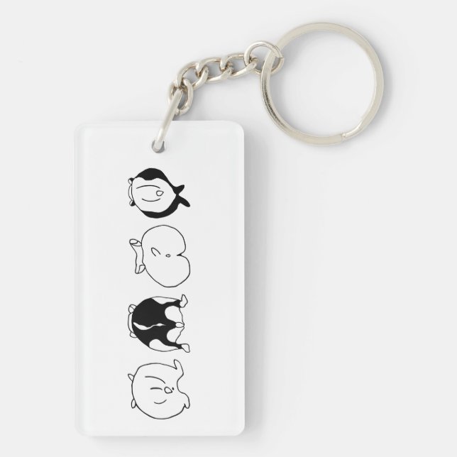 Hamster Butts Key Ring (Back)
