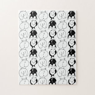 Hamster Butts Pattern Jigsaw Puzzle