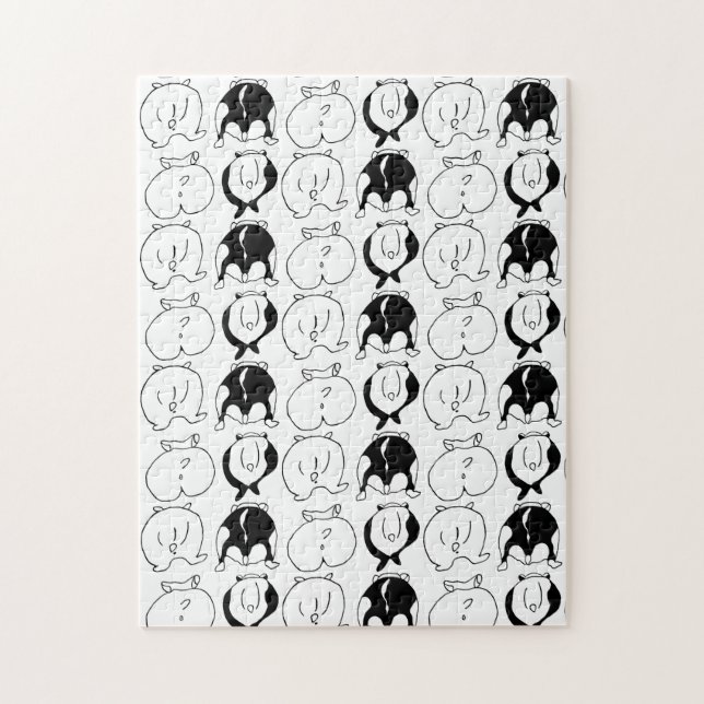 Hamster Butts Pattern Jigsaw Puzzle (Vertical)