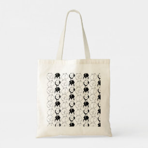 Hamster Butts Pattern Tote Bag