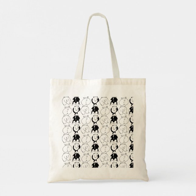 Hamster Butts Pattern Tote Bag (Back)