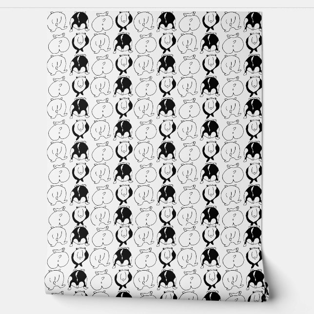Hamster Butts Pattern Wallpaper (Unrolling)