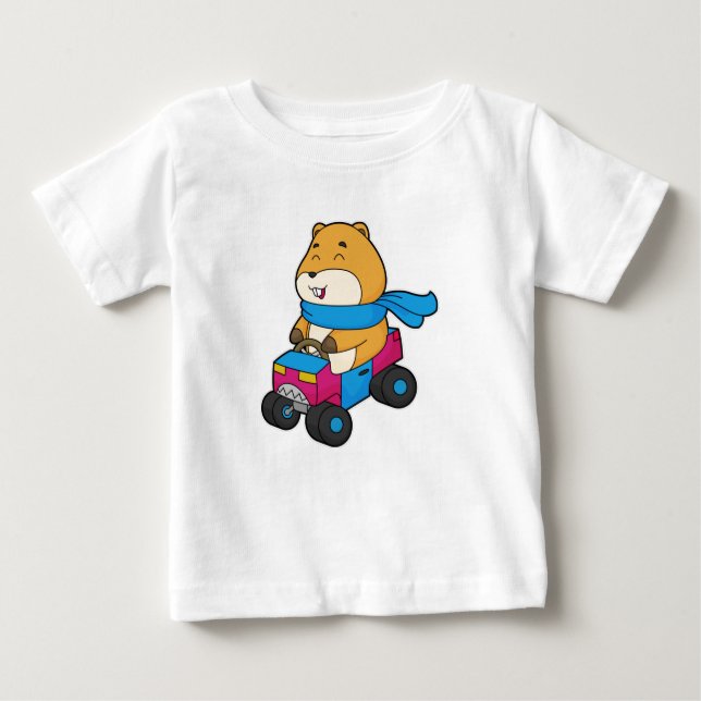 Hamster Car Baby T-Shirt (Front)