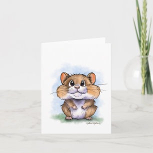 Hamster Cartoon Card