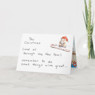 Hamster Christmas Card