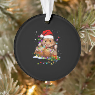 Hamster Christmas Cute Ornament