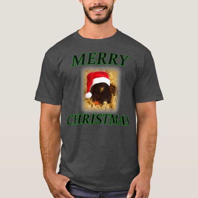 Hamster Christmas T-Shirt (Front)