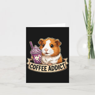 Hamster Coffee Addict Cute Rodent Boba Tea Gift  Card