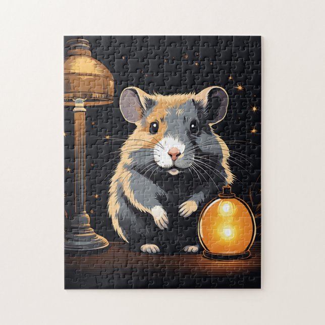 Hamster Cosy Ambiance Jigsaw Puzzle (Vertical)