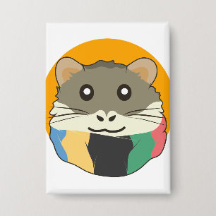 Hamster 🐹 Cute animal with colourful striped scar