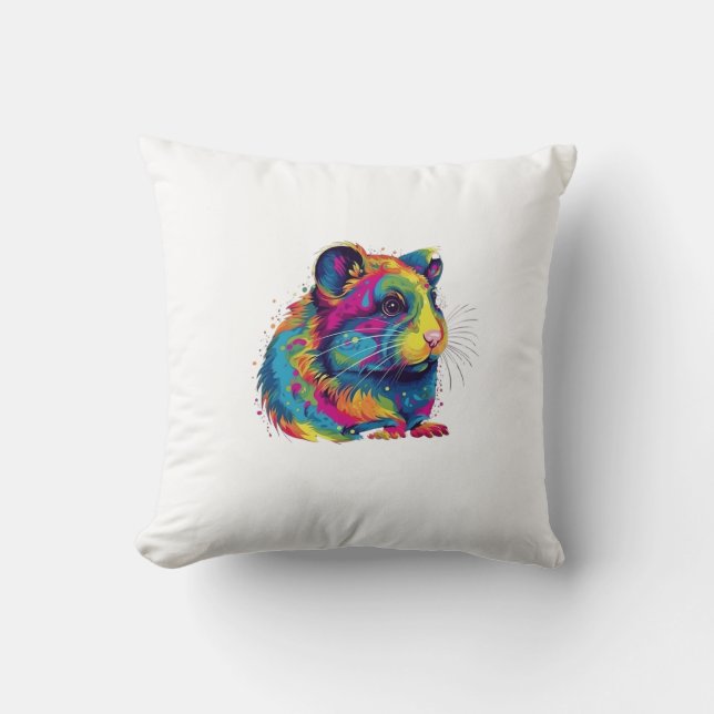 hamster cute  cushion (Front)