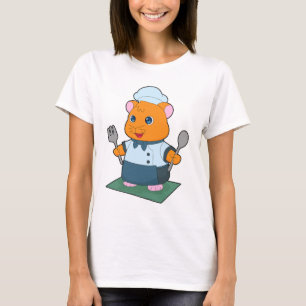 Hamster Cutlery Cooking Kitchen T-Shirt