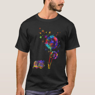 Hamster Dandelion Flower Hamster Watercolor Men T-Shirt