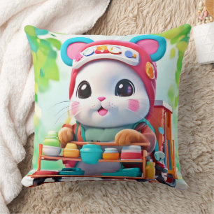 Hamster Delivery Hero Cushion