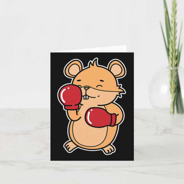 Hamster Does Boxing  Card (Front)