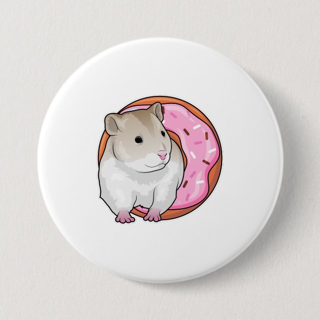 Hamster Donut 7.5 Cm Round Badge (Front)