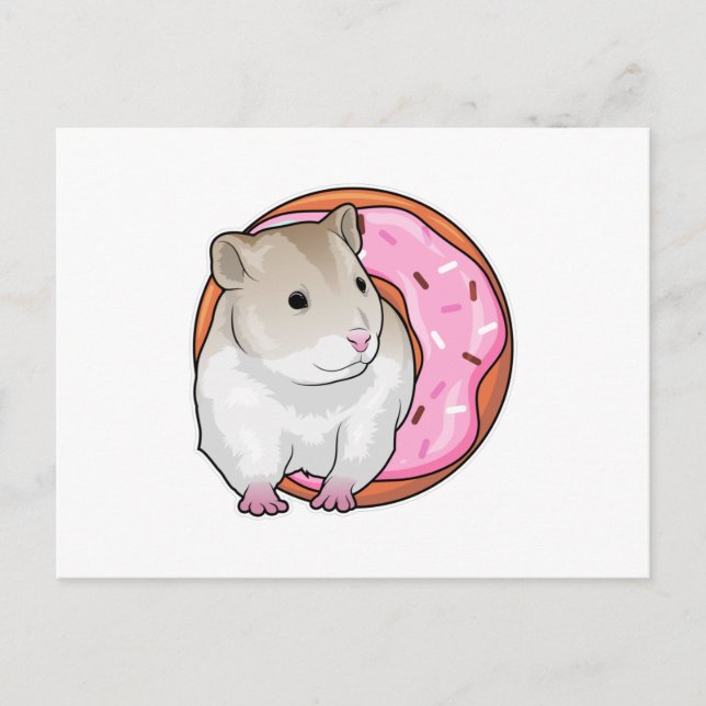 Hamster Donut Postcard (Front)