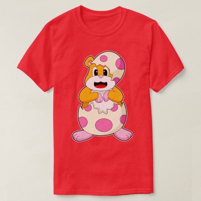 Hamster Eggshel Egg T-Shirt (Design Front)