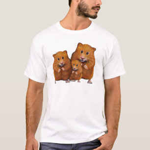 Hamster Family of Three: Cute: Colour Pencil T-Shirt