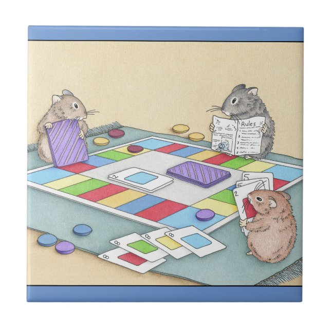 Hamster Games Ceramic Tile (Front)