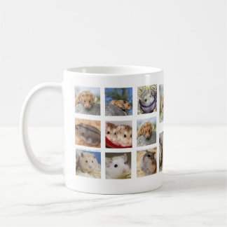 Hamster/Gerbil Collage Photo Mug (Round)