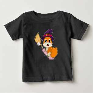 Hamster Halloween Baseball Baby T-Shirt