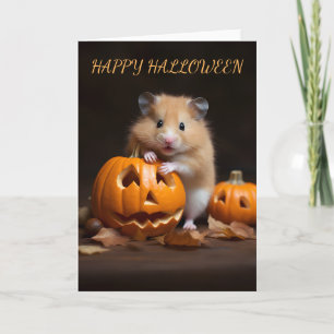 Hamster Halloween Card