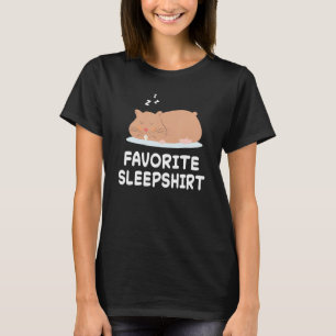 Hamster Hamsters Nap Sleeping Sleep Pajama Nightgo T-Shirt