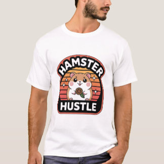 Hamster Hustle Cute Retro Hamster Lover Design T-Shirt