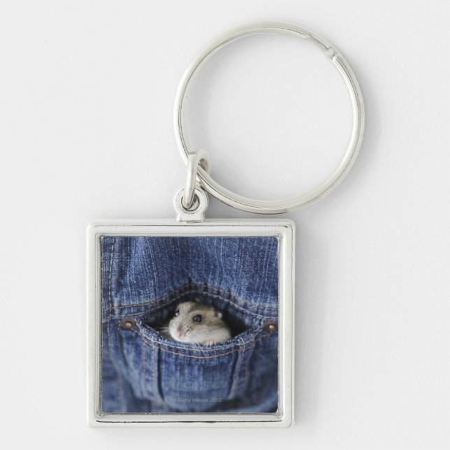 Hamster in pocket key ring (Front)