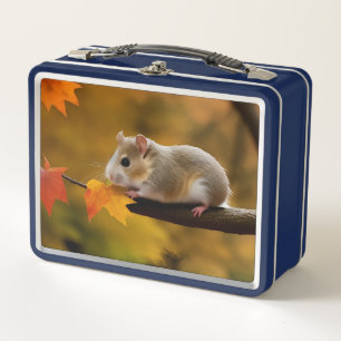 Hamster In Tree Metal Lunchbox