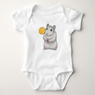 Hamster Lollipop Baby Bodysuit