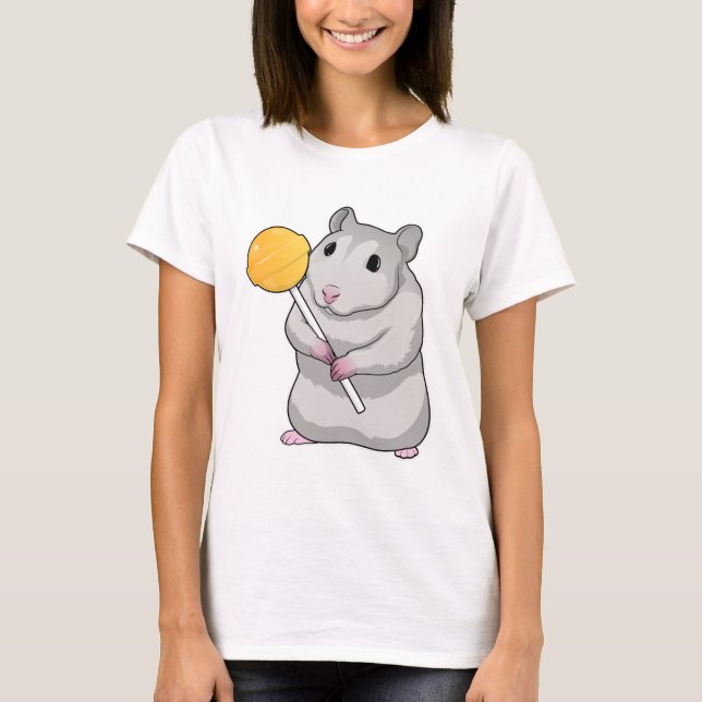 Hamster Lollipop T-Shirt (Front)