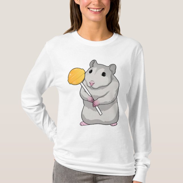 Hamster Lollipop T-Shirt (Front)