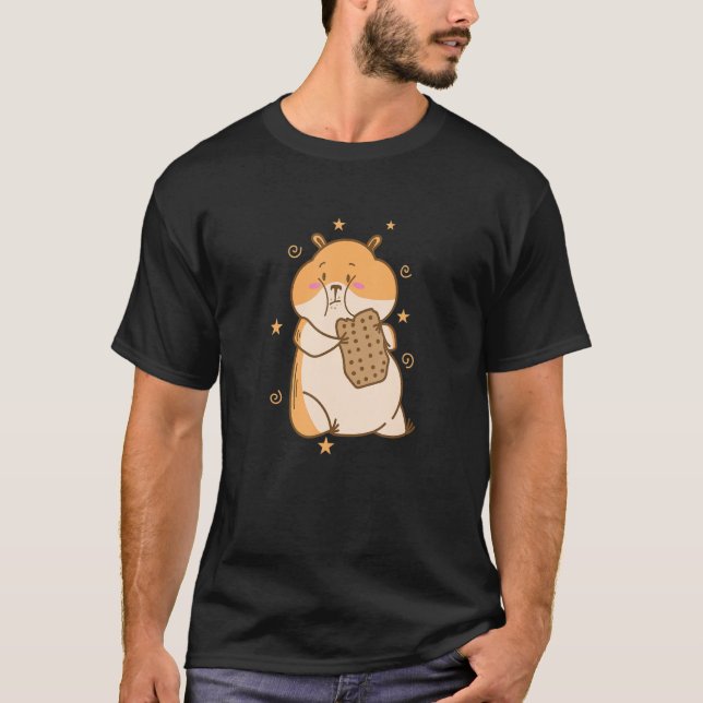 Hamster loves Cookies Rodent Pet T-Shirt (Front)