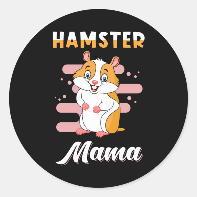 Hamster Mama Classic Round Sticker (Front)