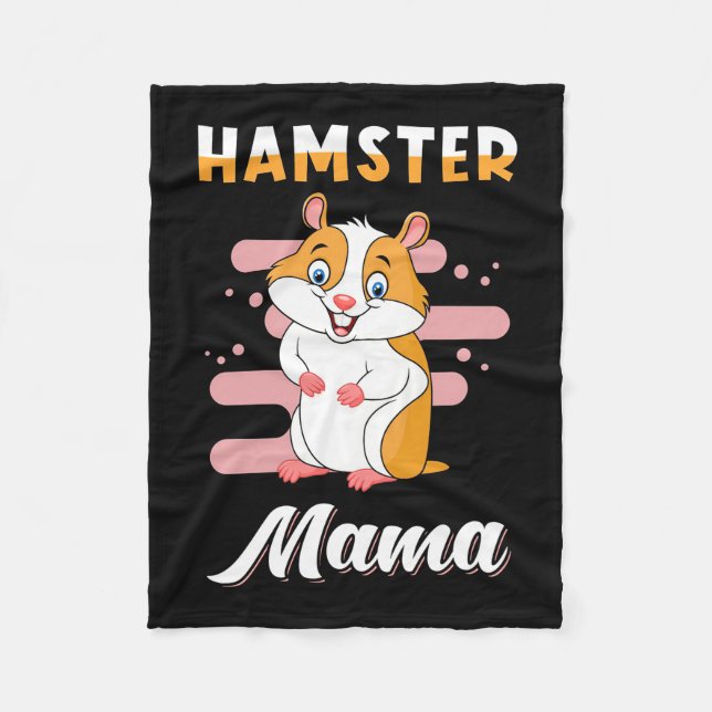 Hamster Mama Fleece Blanket (Front)
