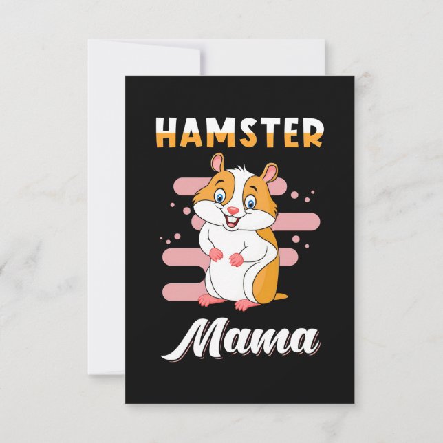 Hamster Mama RSVP Card (Front)