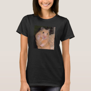 Hamster Meme Peace Sign Funny Pet Owner Trendy T-Shirt