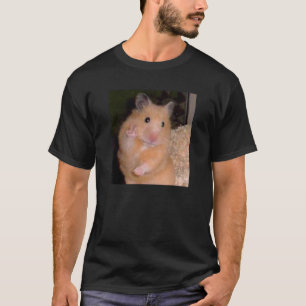 Hamster Meme Peace Sign Funny Pet Owner Trendy T-Shirt