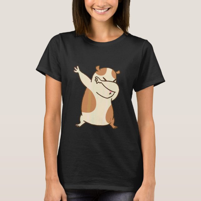 Hamster Men's Dabbing Women's Guinea Pig Animals T-Shirt (Front)
