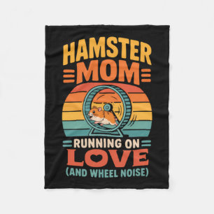 Hamster Mum Keeper Pet Hamster Fleece Blanket