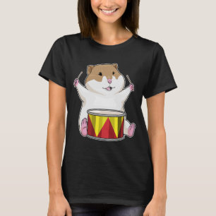 Hamster Musician Drum Music T-Shirt