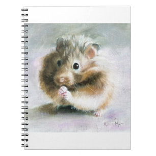 Hamster Oil Painting by Kate Marr Notebook
