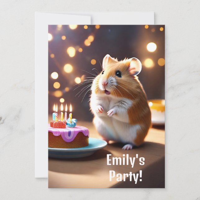 Hamster Party Invitation (Front)